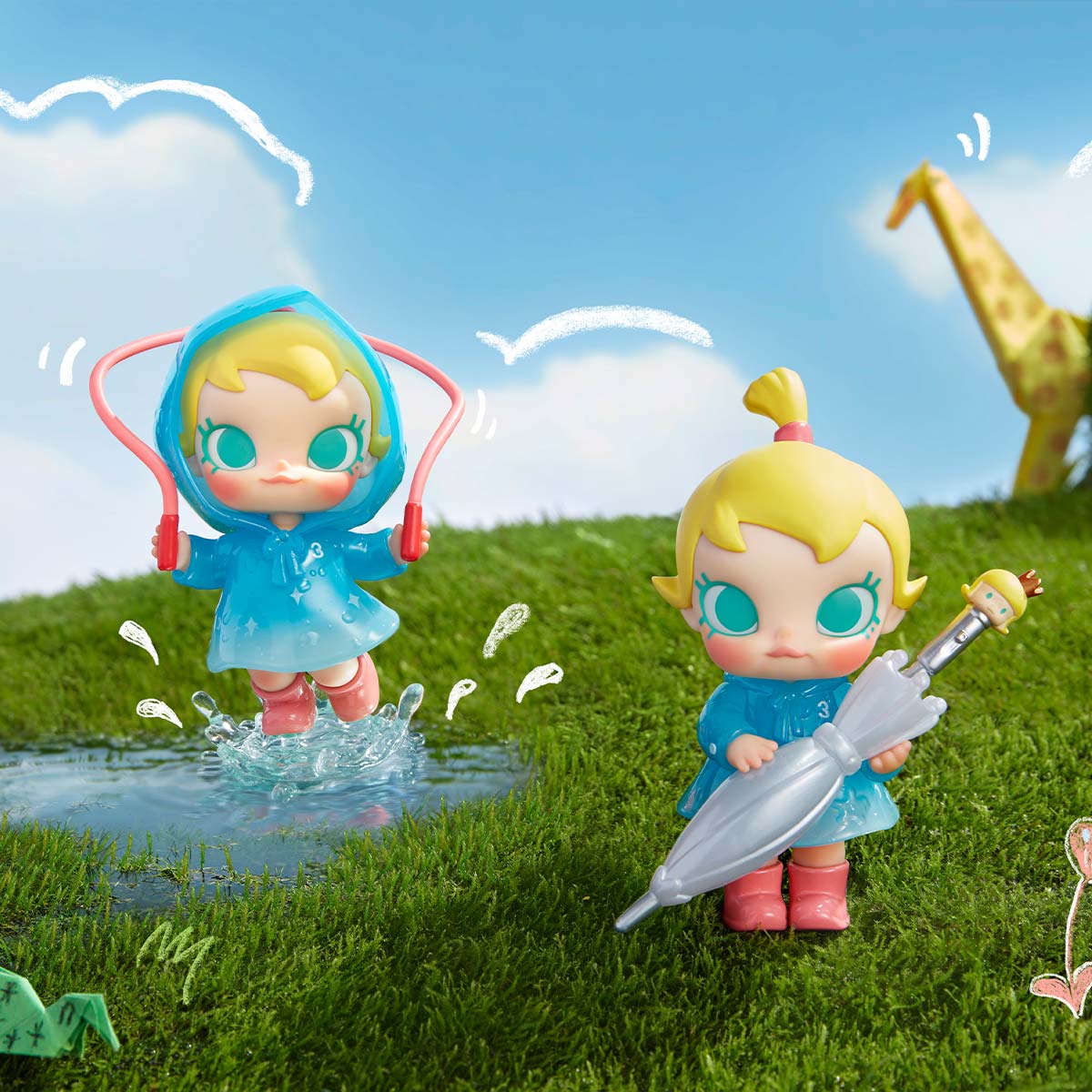 Baby Molly Funny Raining Day Figure