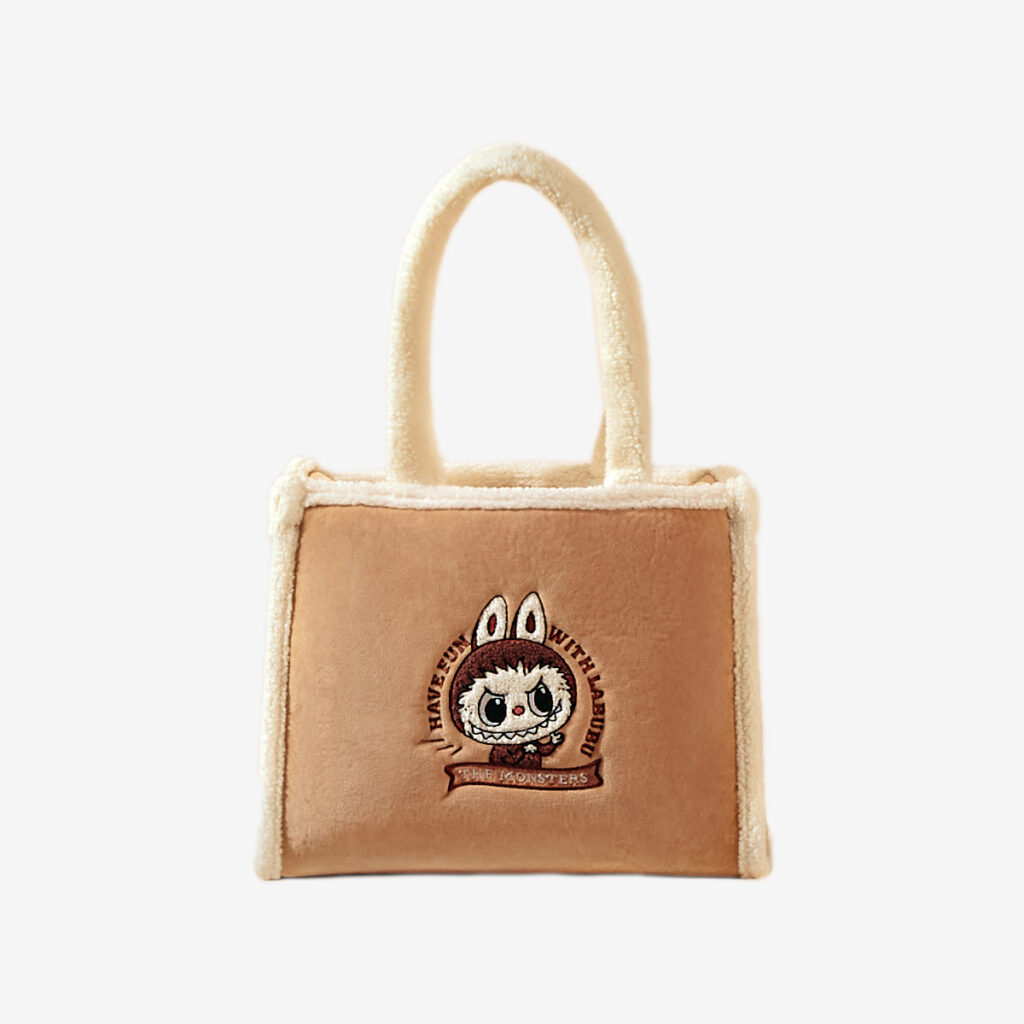 LABUBU Classic Bag Series – Plush Tote (Brown) Bag